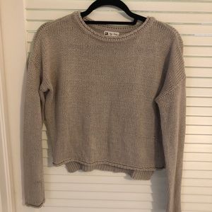 Cotton candy tan sweater